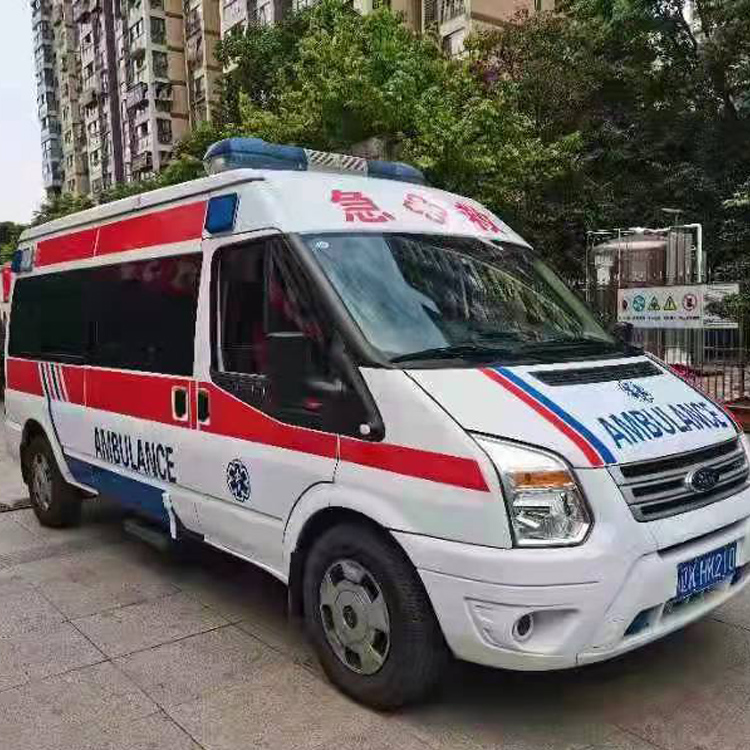 洛南长途救护车护送病人返乡